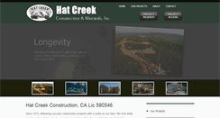 Desktop Screenshot of hatcreekconstruction.com